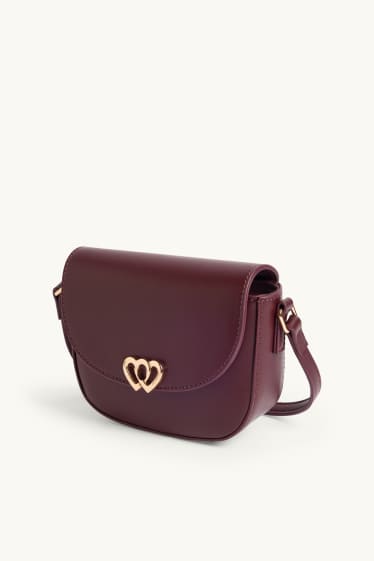 Children Girls - Crossbody bag - faux leather - bordeaux