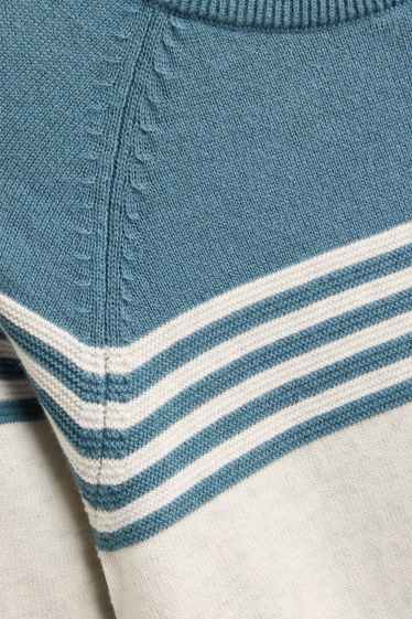 Kinderen: jongens - Trui - gestreept - blauw / wit