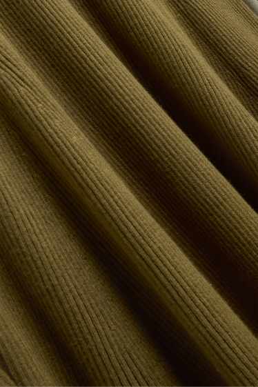 Damen - Strickkleid - khaki