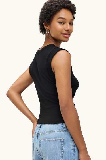 Damen - Top - schwarz