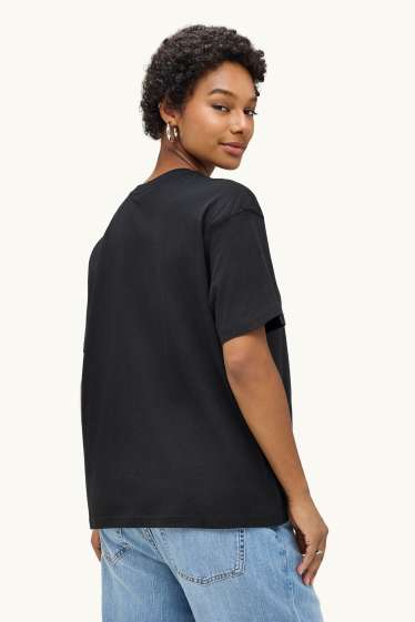 Damen - T-Shirt - Oversized - schwarz