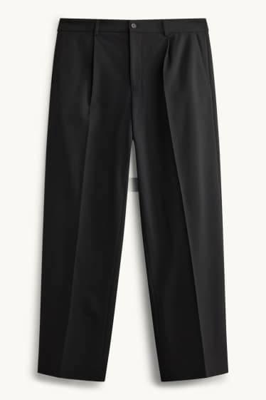 Hommes - Pantalon de costume - relaxed fit - LYCRA® - noir