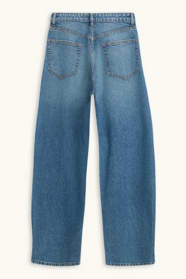 Dona - Barrel jeans - mid waist - texà blau