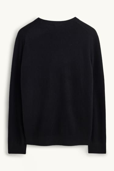Herren - Kaschmir-Pullover - schwarz