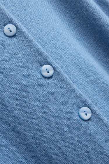 Femmes - Gilet de maille en cachemire - bleu