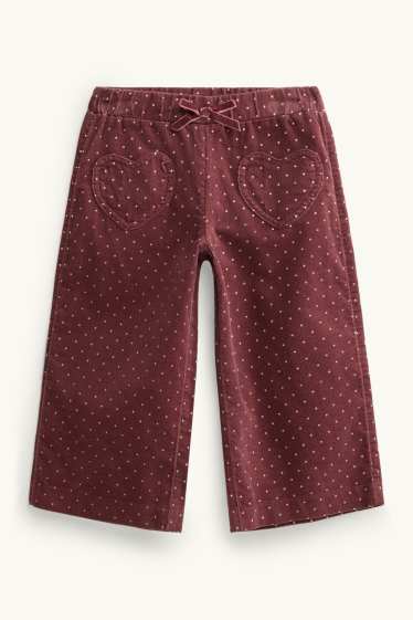 Nena - Cor - pantalons de pana - pantalons tèrmics - de piquets - bordeus