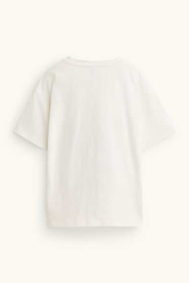 Nena - Lilo & Stitch - samarreta de mànigues curtes - oversized - blanc / blau clar