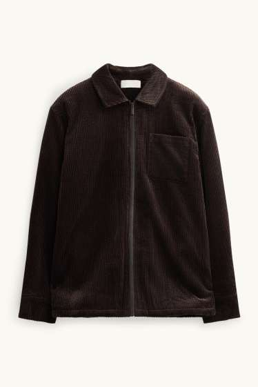 Enfants garçons - Veste-chemise en velours côtelé - marron foncé