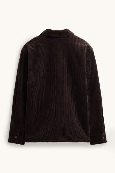 Enfants garçons - Veste-chemise en velours côtelé - marron foncé