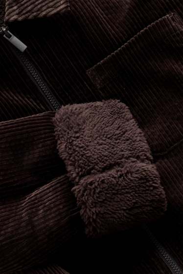 Enfants garçons - Veste-chemise en velours côtelé - marron foncé