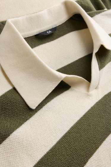 Hommes - Sweat - vert / blanc crème