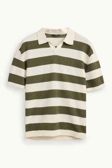 Hommes - Sweat - vert / blanc crème
