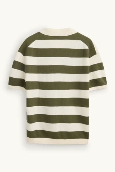 Hommes - Sweat - vert / blanc crème