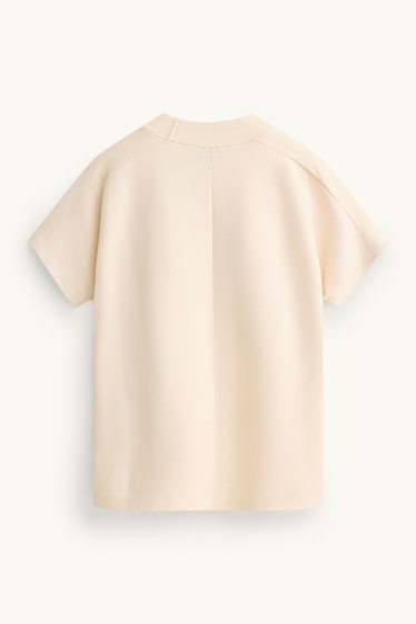 Dona - Samarreta de màniga curta - regular fit - blanc trencat