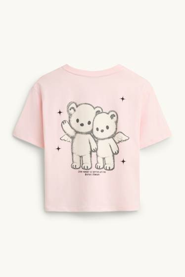 Děti - dívky - Tričko - růžová