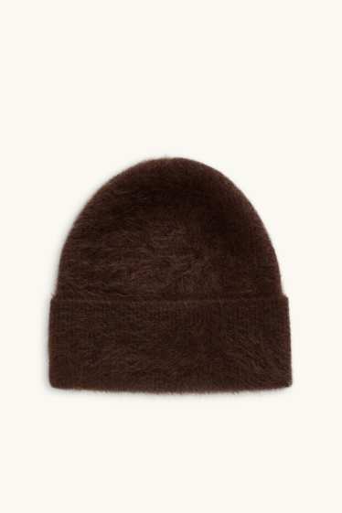 Dona - Gorra de caixmir - marró fosc
