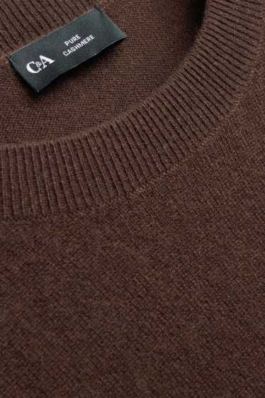Femmes - Pull en cachemire - marron foncé