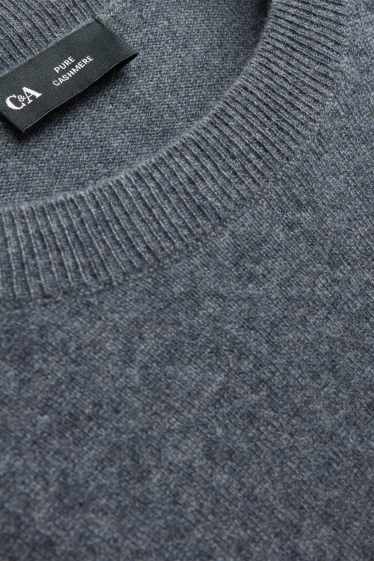 Femmes - Pull en cachemire - gris chiné