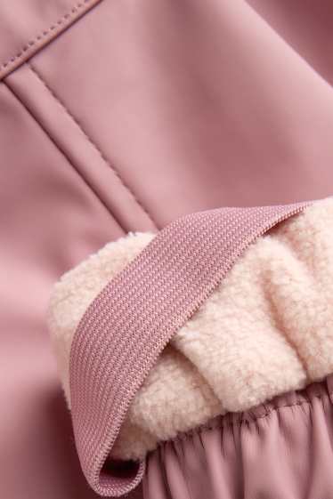 Baby Girls - Apple - waterproof baby trousers - lined - waterproof - pink