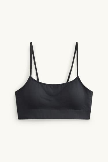 Femmes - Brassière - ampliforme - seamless - noir
