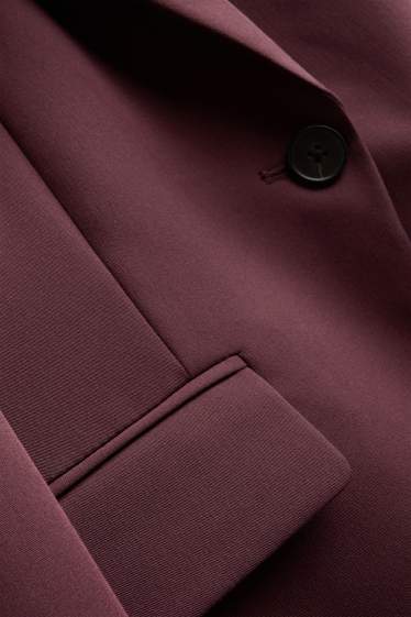 Femmes - Blazer de bureau - slim fit - bordeaux