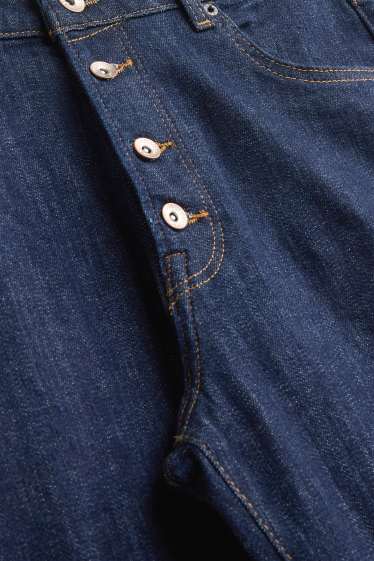 Damen - Boyfriend Jeans - Mid Waist - dunkeljeansblau
