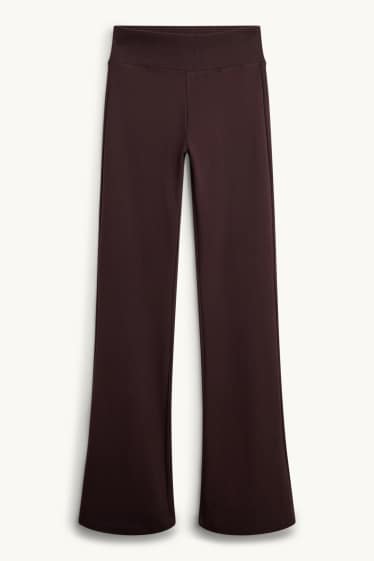 Dames - Flared legging - donkerbruin