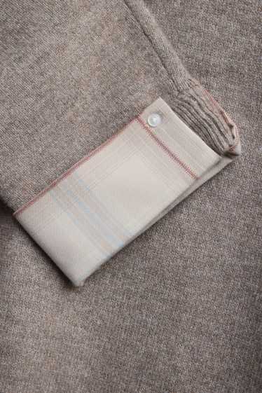 Damen - Pullover - 2-in-1-Look - braun / beige