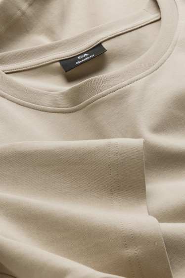 Hommes - T-shirt - relaxed fit - beige