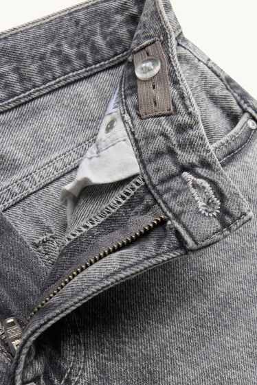 Kinder Mädchen - Stern - Skater Jeans - jeansgrau