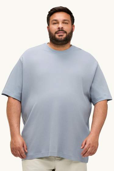 Hommes - T-shirt - relaxed fit - gris clair