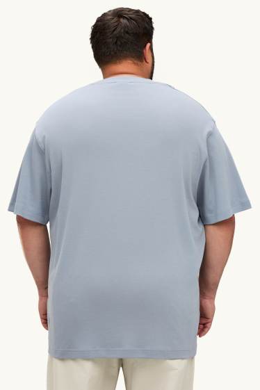 Hommes - T-shirt - relaxed fit - gris clair