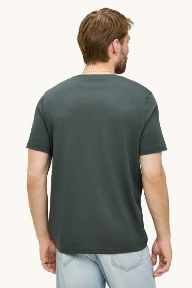 Bărbați - Tricou - regular fit - gri închis