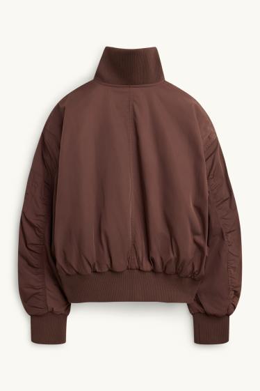Damen - Bomberjacke - wasserabweisend - braun