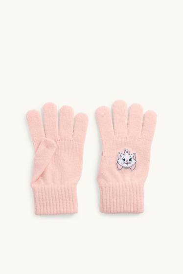 Kinder Mädchen - Aristocats - Handschuhe - hellrosa