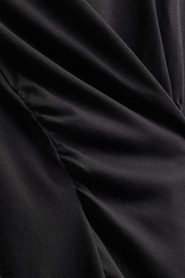 Dona - Samarreta de màniga llarga - slim fit - negre