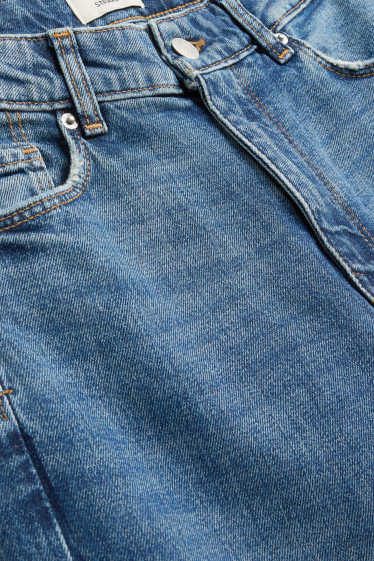 Damen - Straight Jeans - High Waist - jeansblau