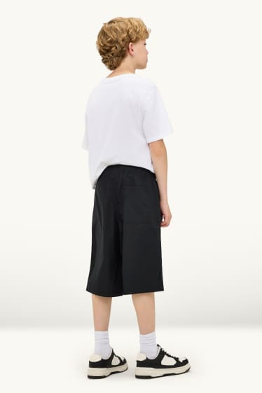 Enfants garçons - Lot de 3 - bermudas - bleu / beige