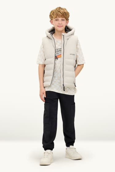 Kinder Jungen - Cargo-Jogginghose - schwarz