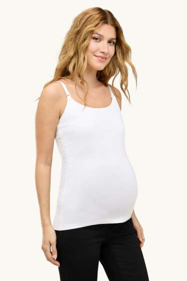 Femmes - Lot de 2 - haut d’allaitement - blanc / noir