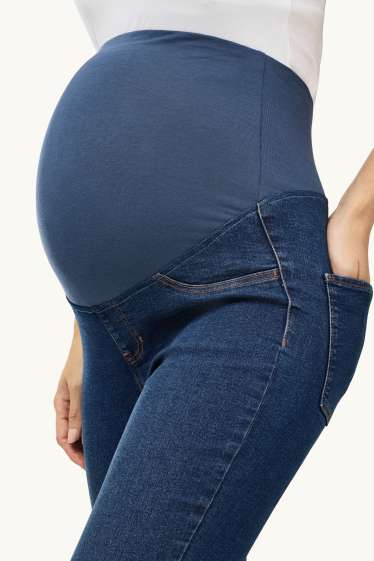Dames - Zwangerschapsjeans - jegging jeans - jeansblauw
