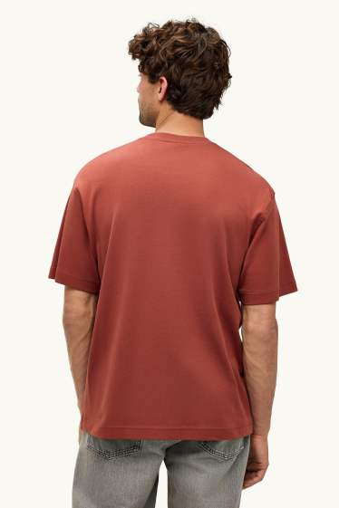 Home - Samarreta de màniga curta - relaxed fit - vermell