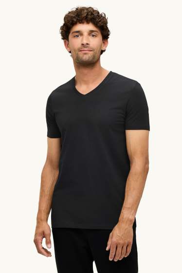 Hommes - T-shirt - slim fit - Flex - noir