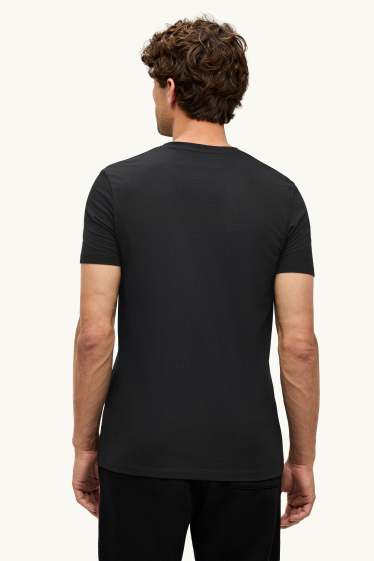 Hommes - T-shirt - slim fit - Flex - noir