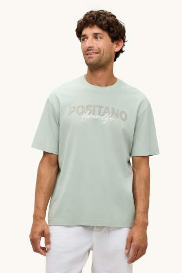 Herren - T-Shirt - Relaxed Fit - hellgrün