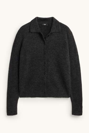 Women - Cardigan - dark gray