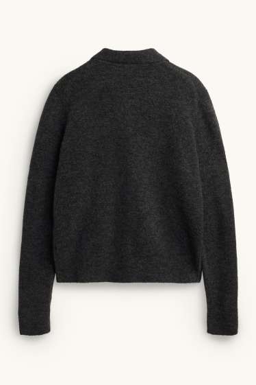 Women - Cardigan - dark gray