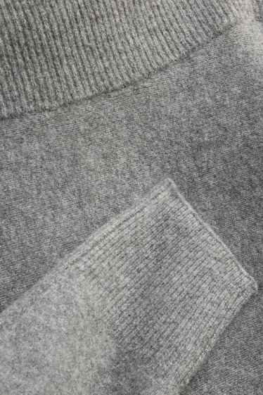 Damen - Pullover - grau-melange