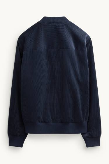 Home - Jaqueta bomber de pana - blau fosc