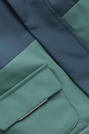 Baby Boys - Baby parka - lined - water-repellent - dark green / dark blue